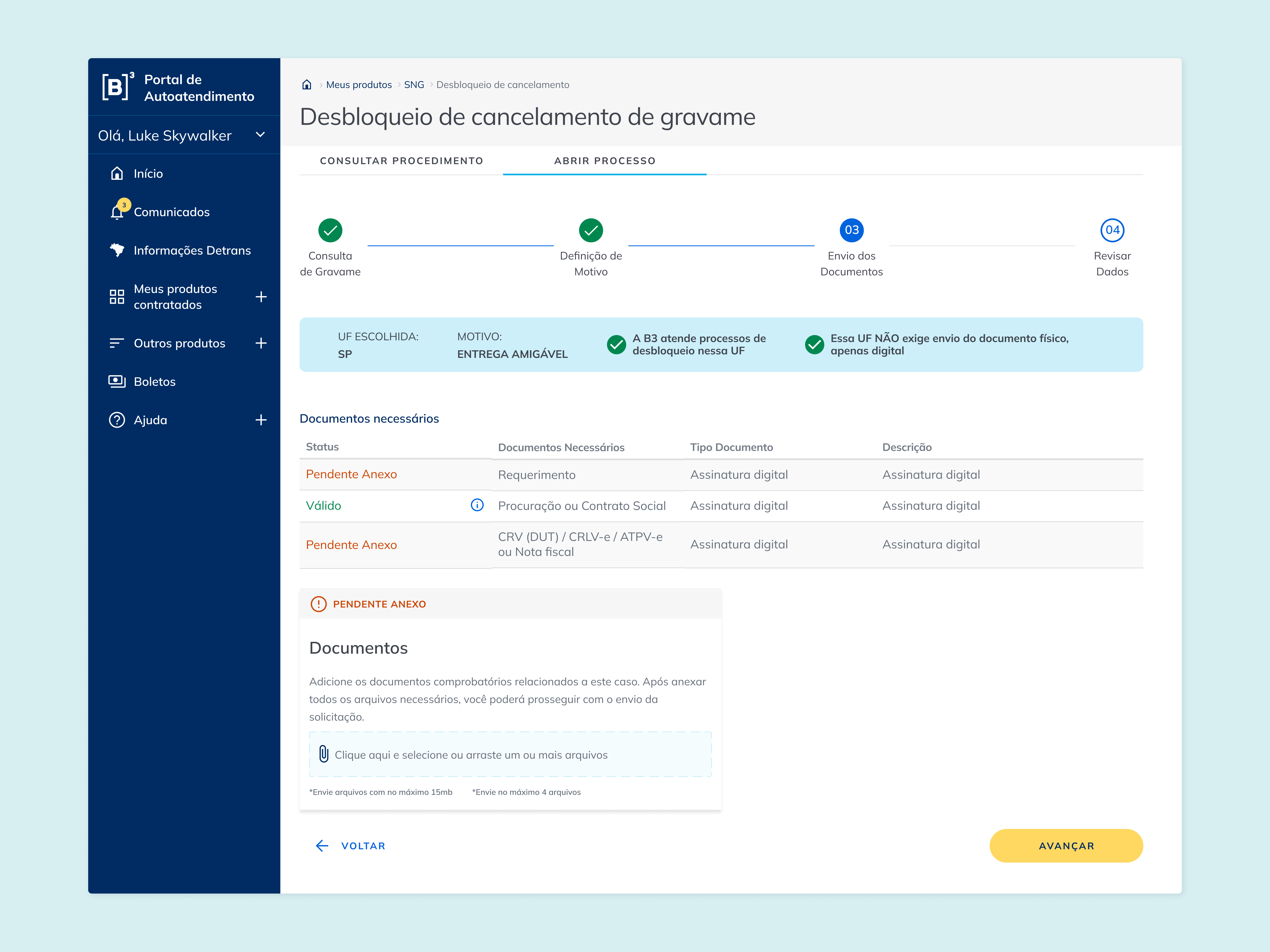 Redesign do Portal